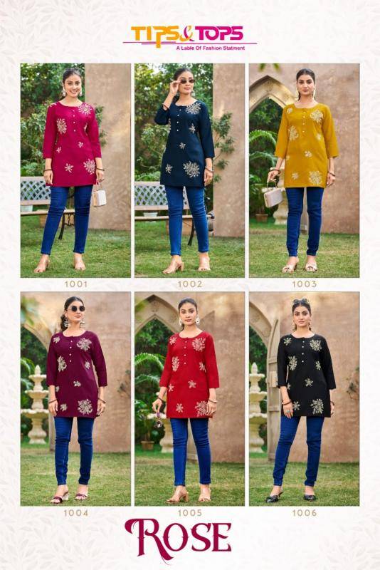 Tips & tops rose Wholesale Kurti suppliers in Pune
